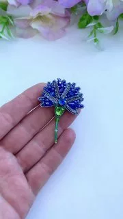 Брошь «Василек»