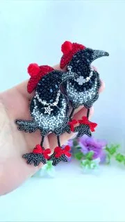 Брошь «Сорока»