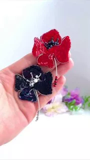 Брошь «Мак»