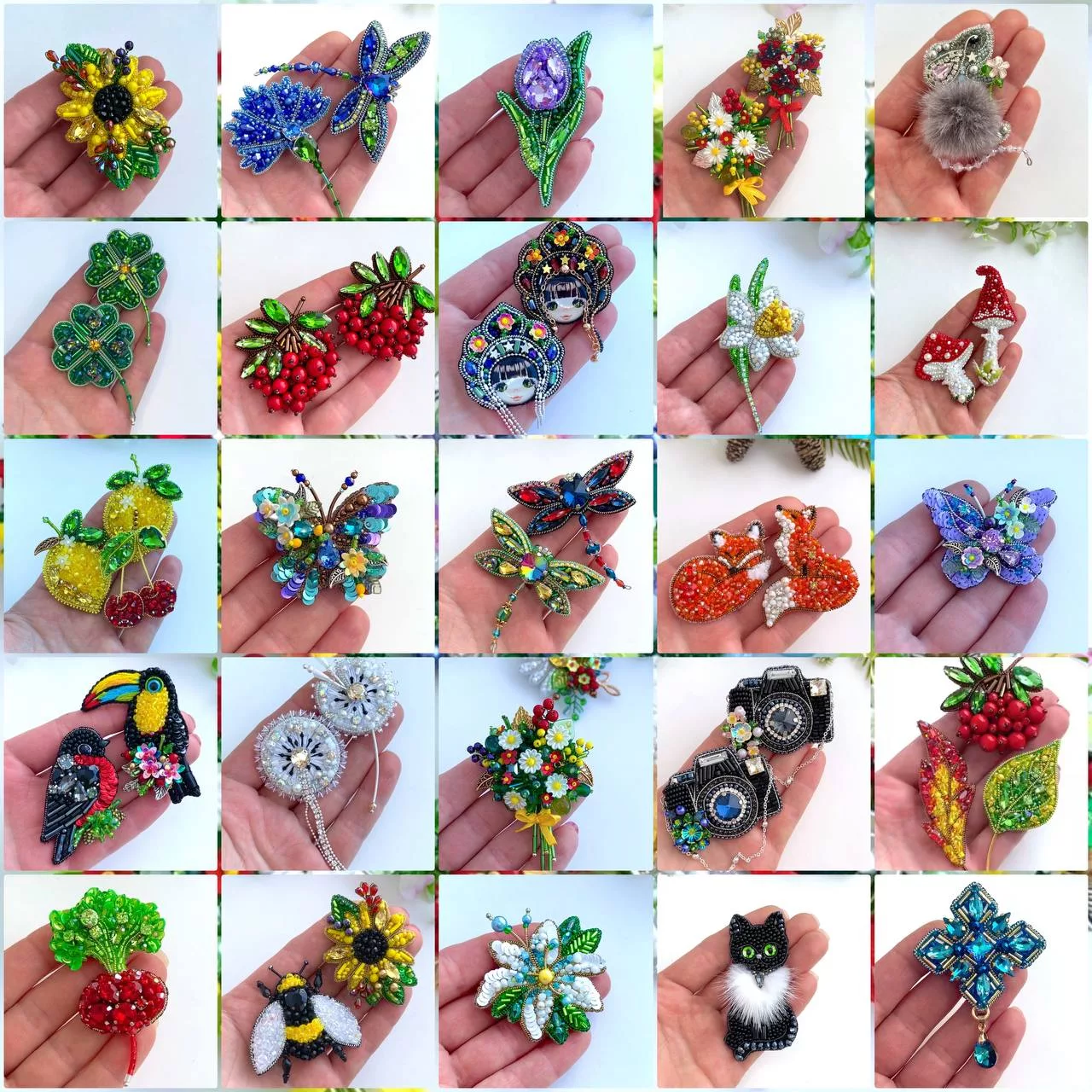 Очный мастер-класс по вышивке броши