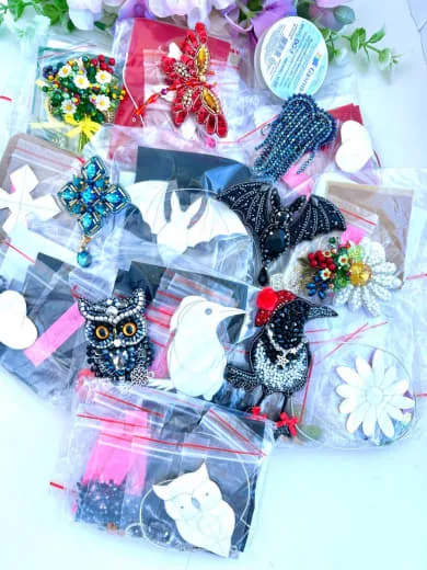 Набор для вышивки броши