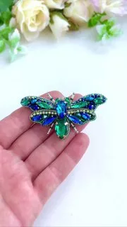 Броши: Мотылек, Светлячок и Бабочка