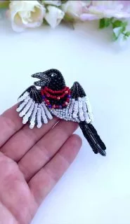 Брошь «Сорока»