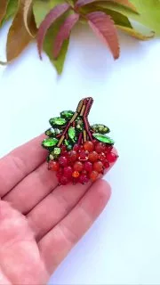 Брошь «Рябина»