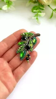 Броши: Олива и Ветка оливы