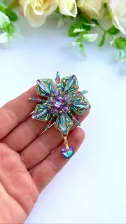 Броши: Снежинка, Звезда и Без подвески