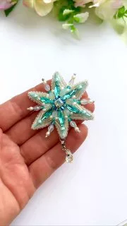 Броши: Снежинка, Звезда и Без подвески