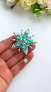 Броши: Снежинка, Звезда и Без подвески