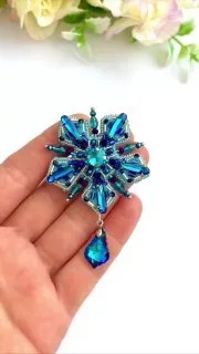 Броши: Снежинка, Звезда и Без подвески