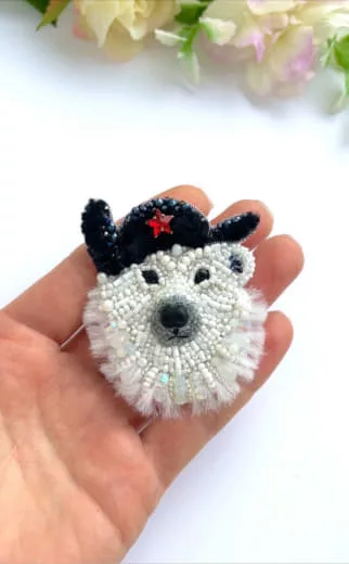 Брошь «Снежинка»