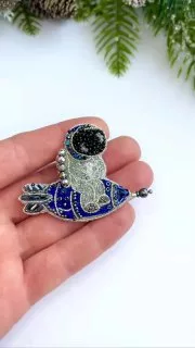 Брошь «Космонавт»