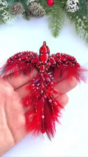 Брошь «Птица феникс»