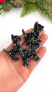 Броши: Собака и Песик