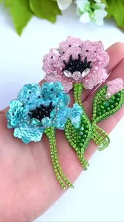 Брошь «Мак»