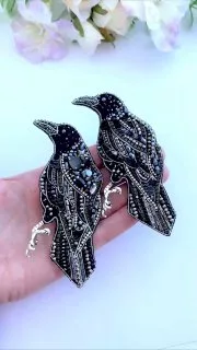 Брошь «Ворона»