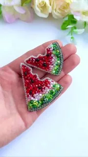 Брошь «Арбуз»