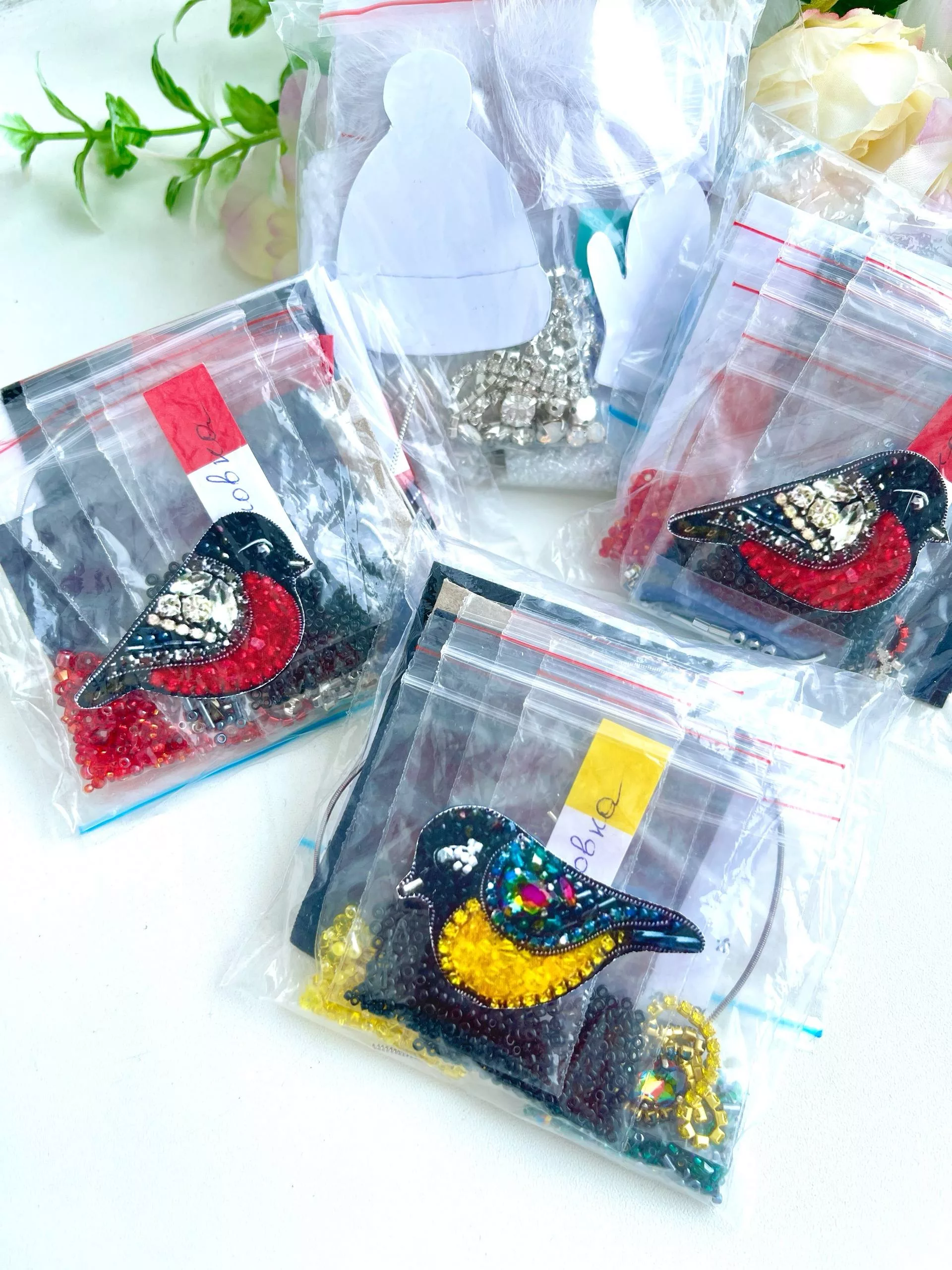 Набор для вышивки броши