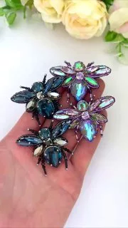 Броши: Мотылек, Светлячок и Бабочка