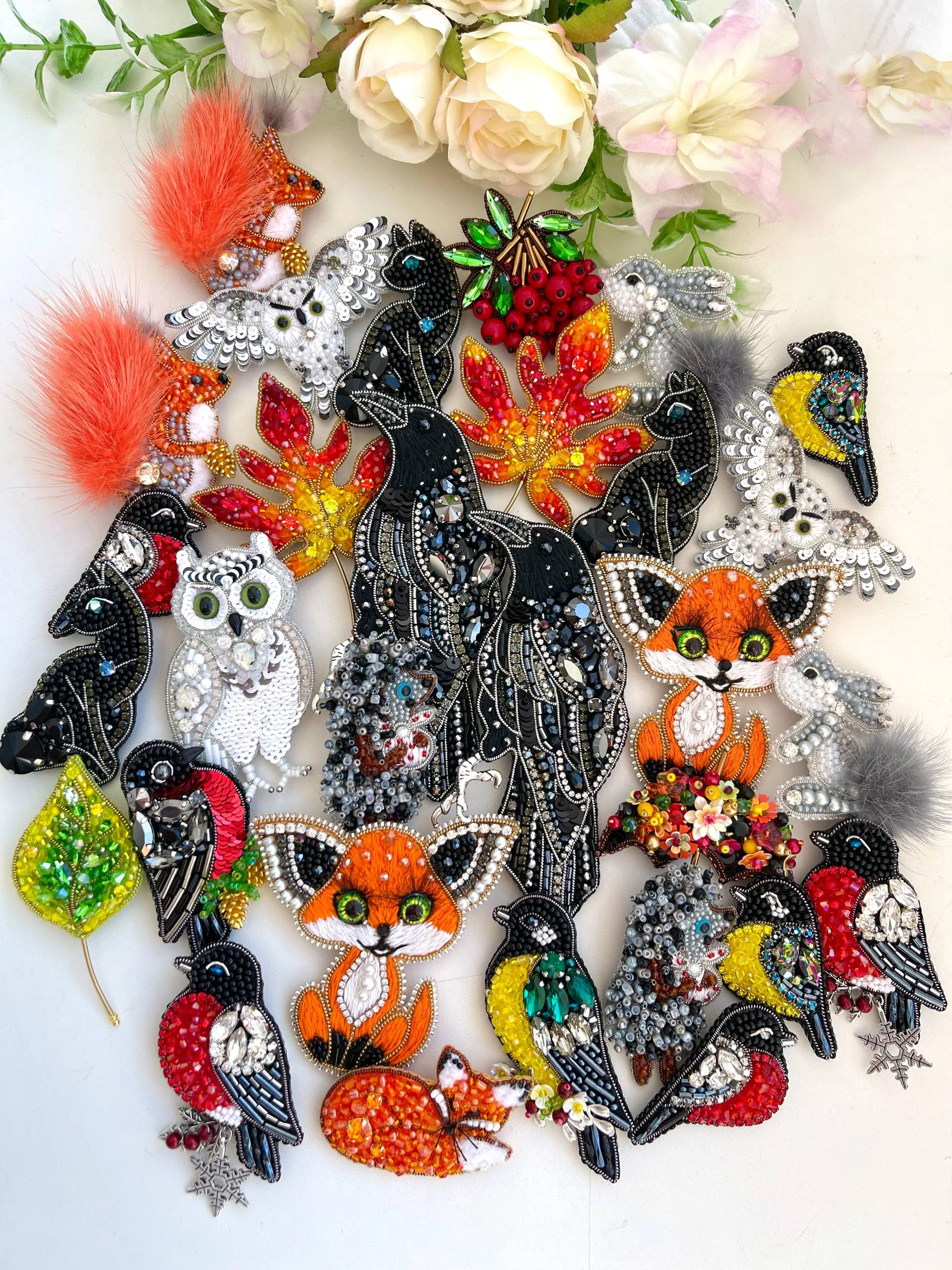 Подборка брошей за две недели