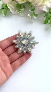 Броши: Снежинка, Звезда и Пока