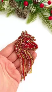 Броши: Лошадь, Конь и Символ года