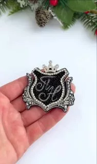 Брошь «Инициалы»