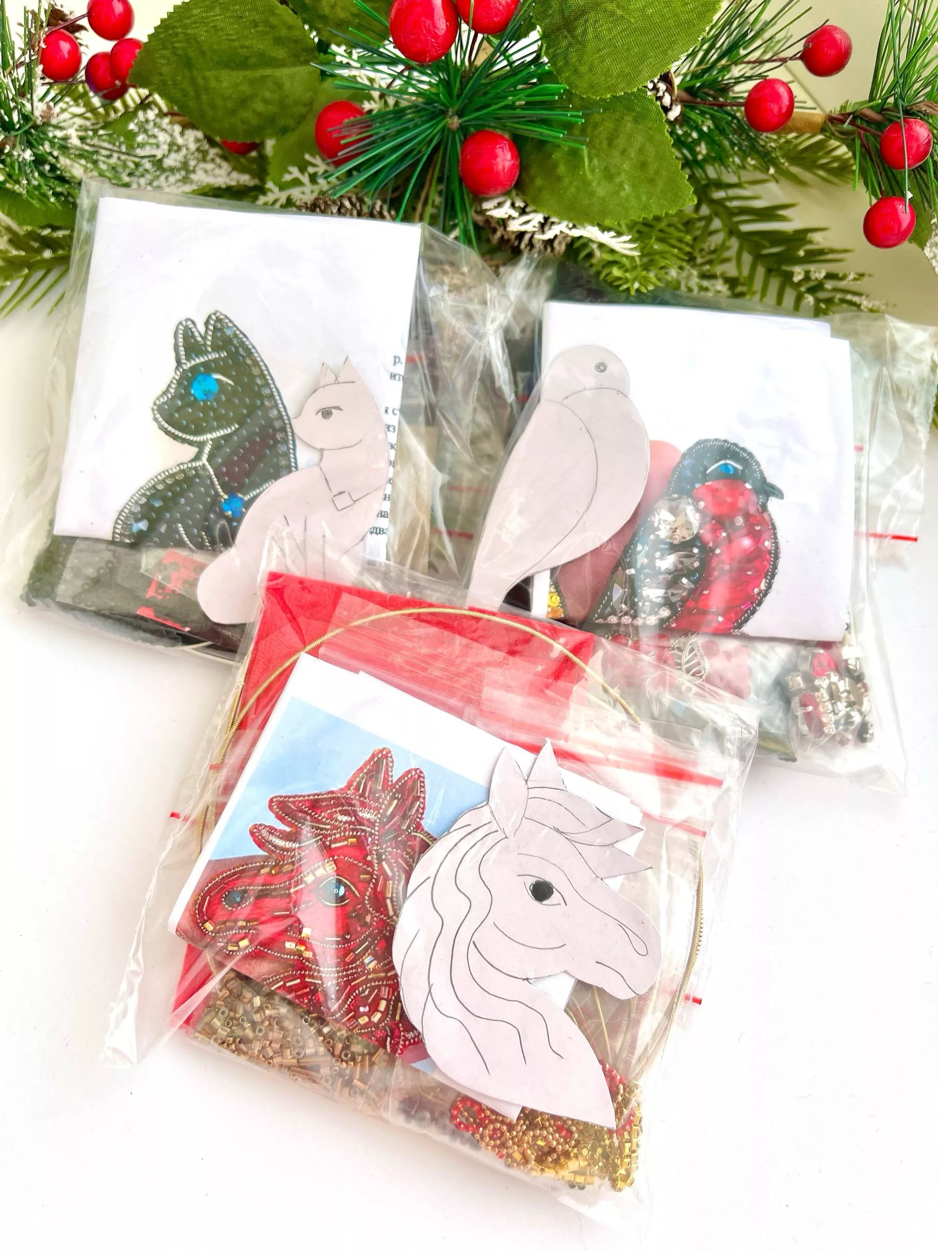 Набор для вышивки броши