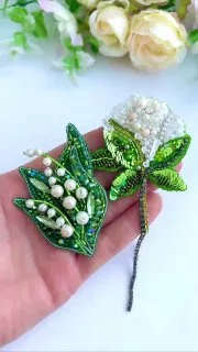 Брошь «Ландыш»