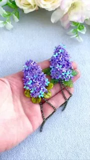 Брошь «Сирень»